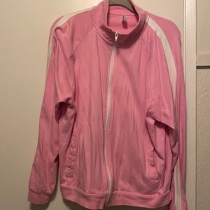 Baby pink American Apparel zip up jacket